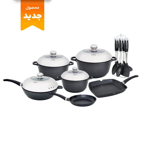 سرویس پخت‌وپز 17 پارچه هپی‌کیچن مدل HK-SL Around
